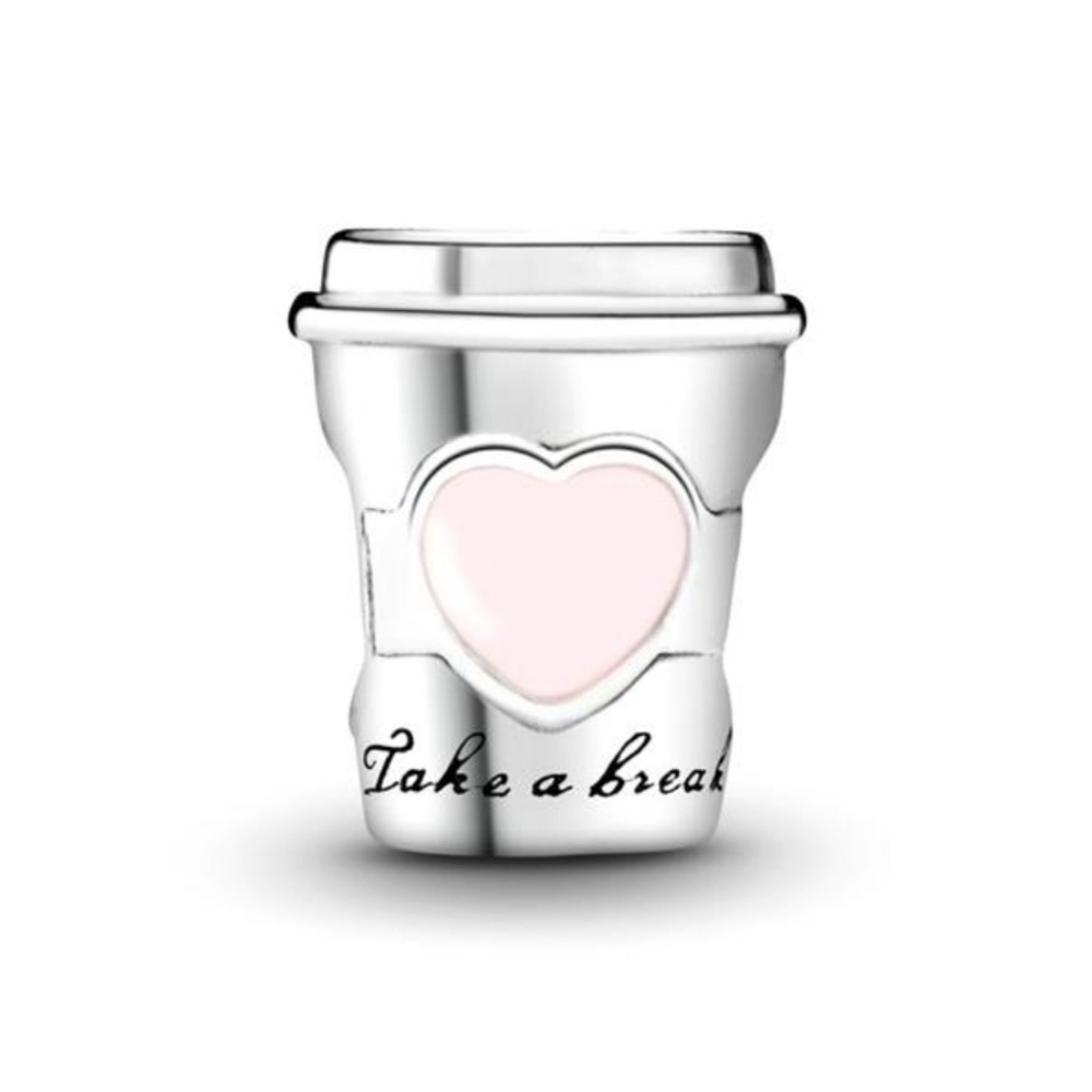 Authentic PANDORA Drink to Go Coffee Cup Charm